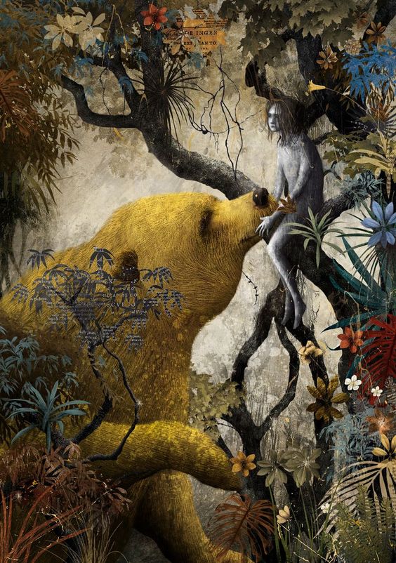 Gabriel Pacheco_El libro de la selva_Mowgli y Baloo