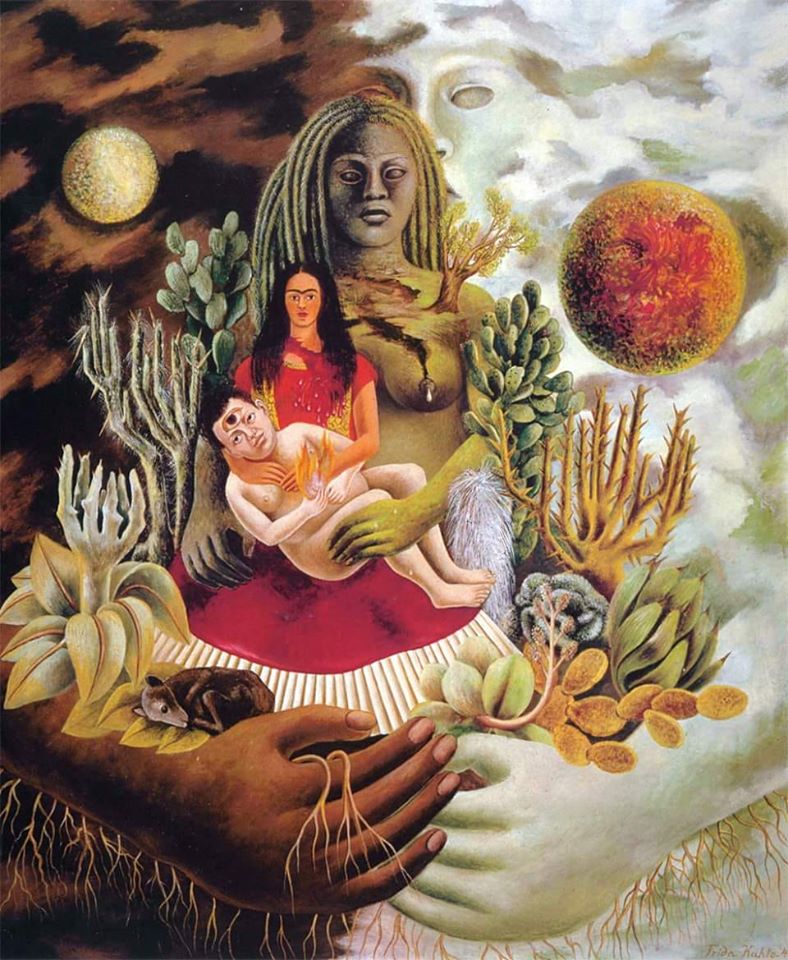 © Pintura de Frida Kahlo_‘El abrazo amoroso del Universo’